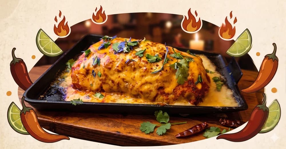 Rice and Beans Queso Burrito